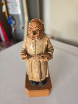Vintage 1958 ANTRI Toriart Wooden Orthopedist Doctor Figurine