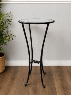 Round Glass Side Table