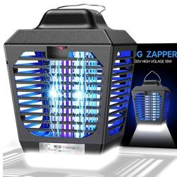 Bug Zapper Outdoor, Mosquito Zapper with LED Light, Fly Zapper Outdoor Indoor, Insect Zapper Electric Fly Traps, Plug in Mosquito Killer for Patio Yar