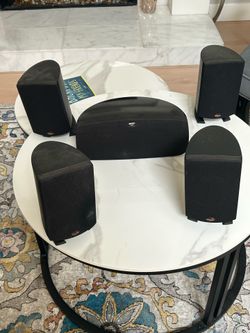 Klipsch Home Theater 5.0 Speaker Bundle (4x Quintet III Satellites + 1x Quintet IV Center)