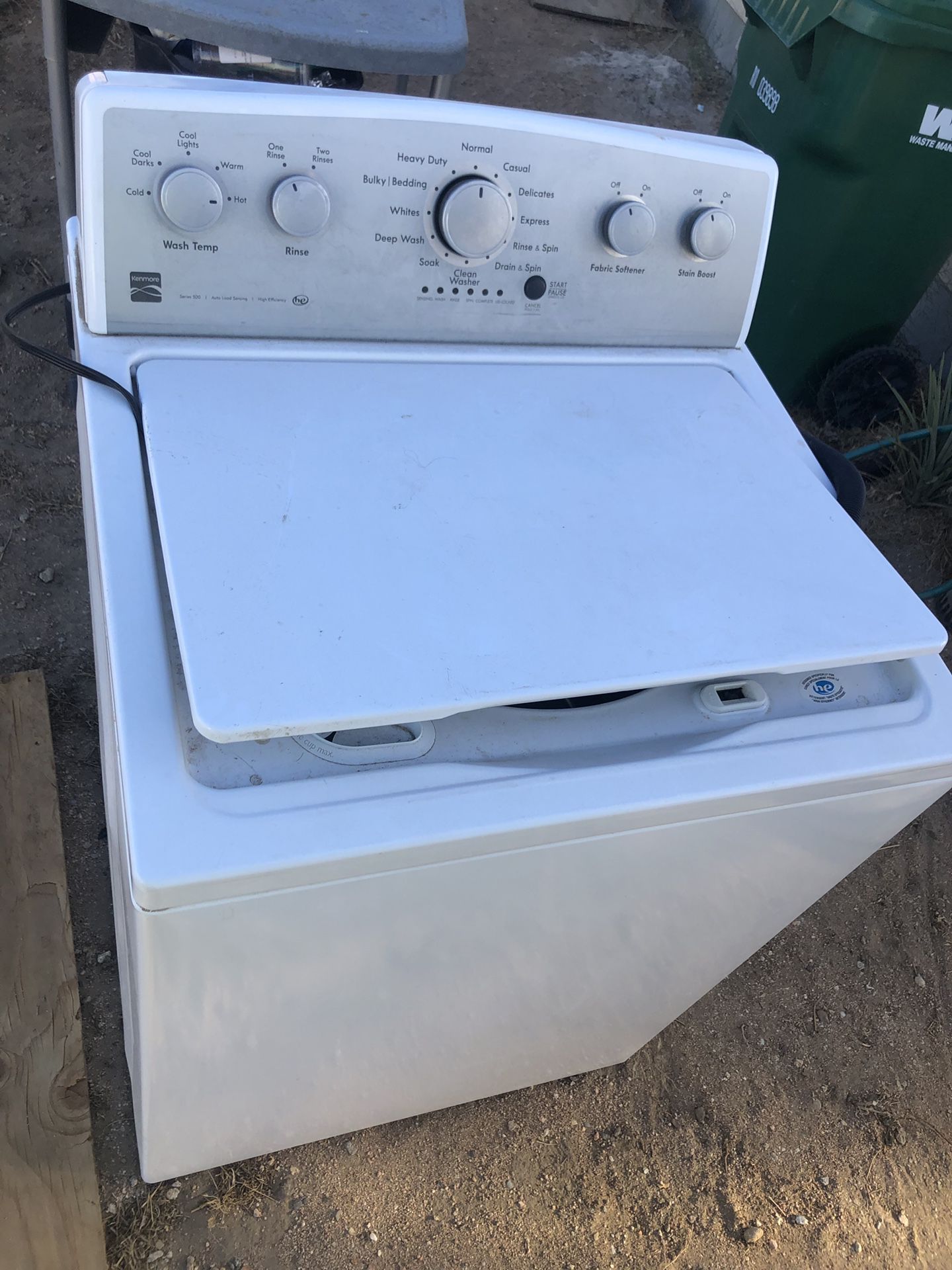 Kenmore series 500 washer