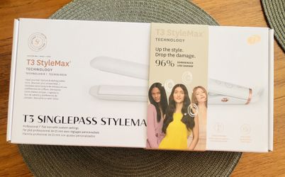 T3 Single Pass Stylemax Flat Iron NEW