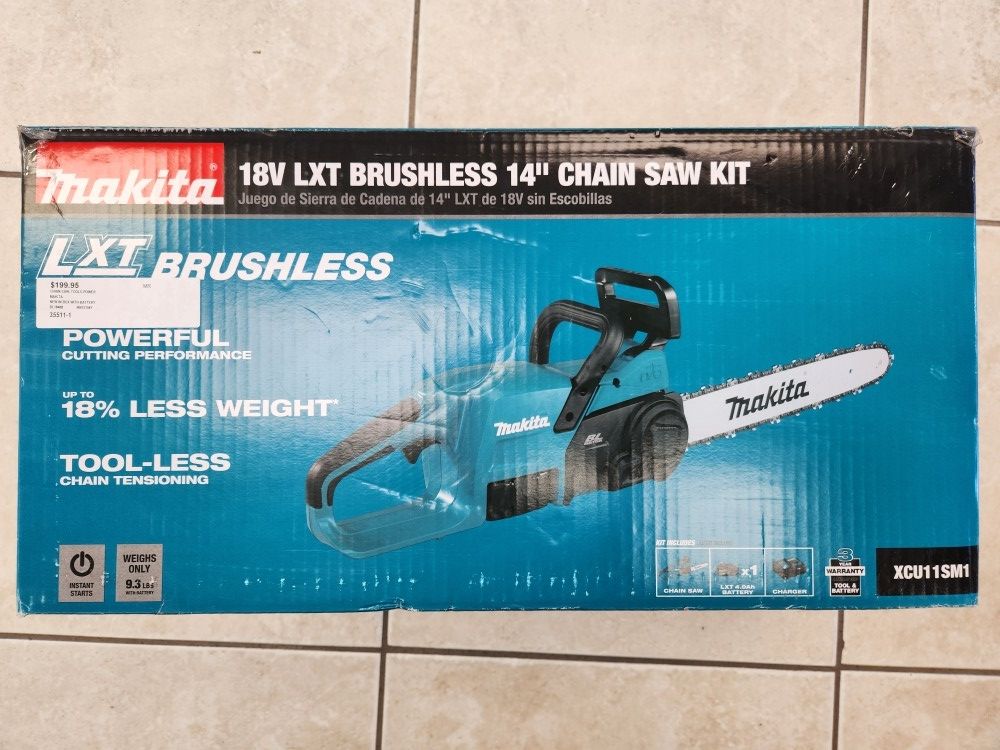 Makita

LXT 14 in. 18V Lithium-Ion Brushless Electric Battery Chainsaw/Pole Saw Kit (4.0 Ah)

