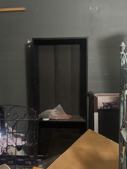 Black bookshelf