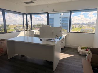 White Office Desk