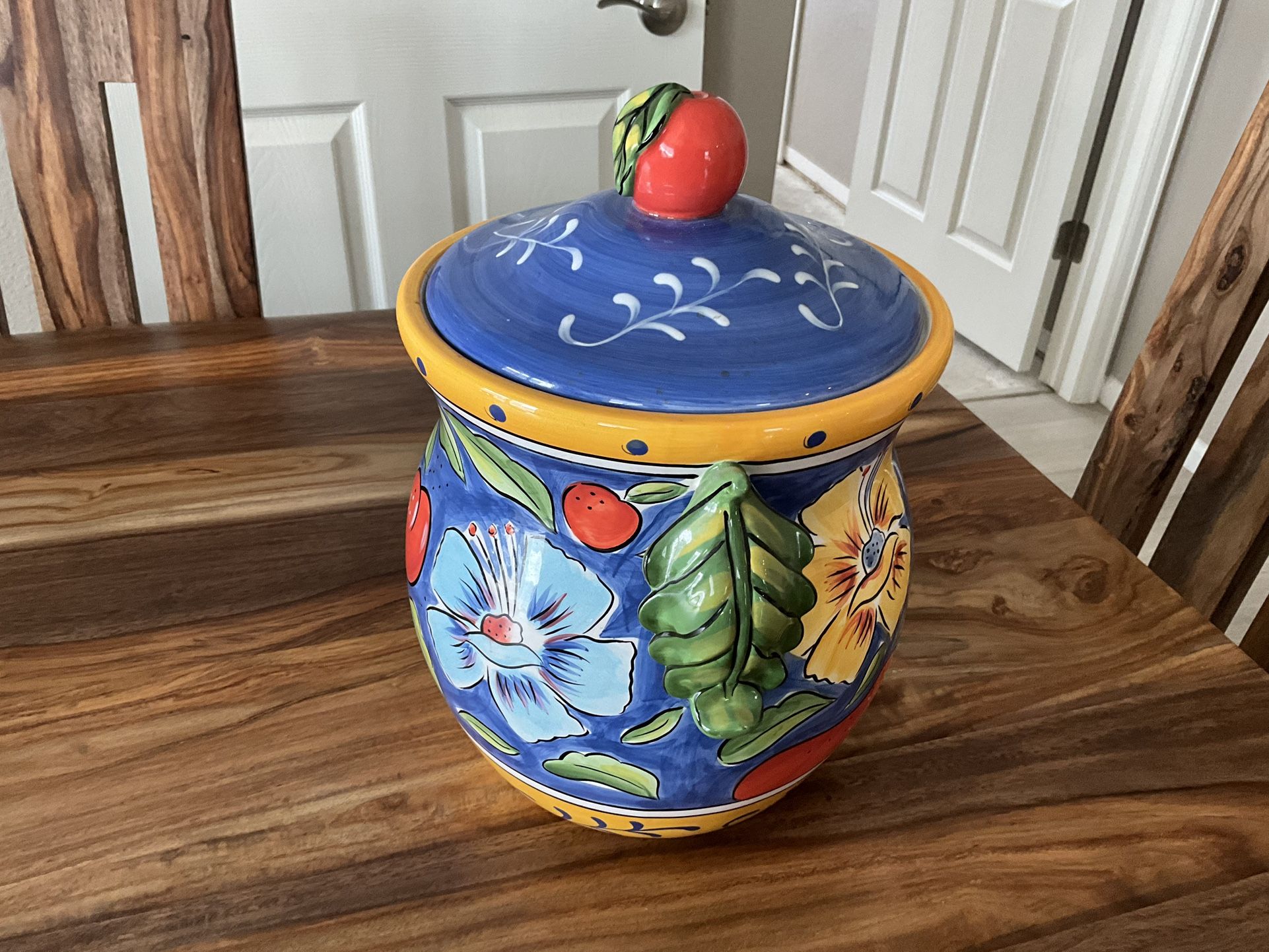 Lovely Hand Painted Canister