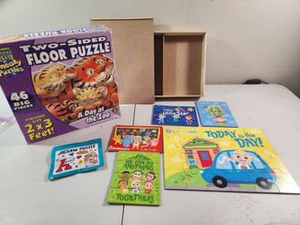 Patch Products Great Big Sneaky Floor Puzzle A Day at the Zoo & Cocomelon Puzzles
