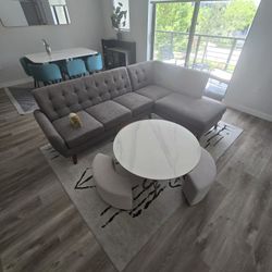 Table With 3 Small Couches
