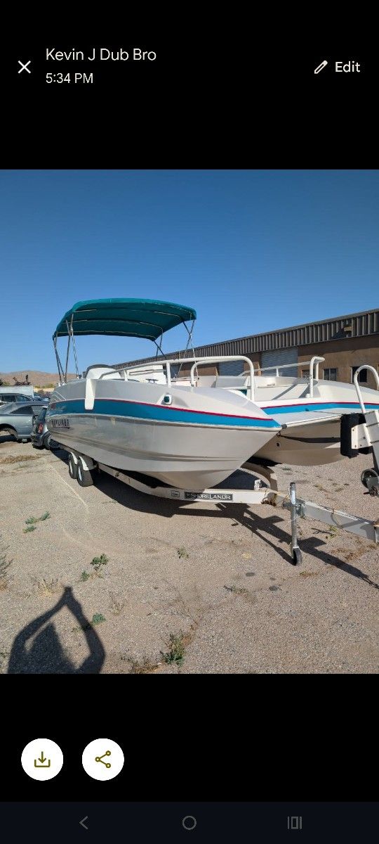 24 Ft Party Deck Boat By Bayliner