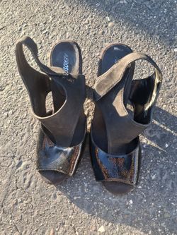Aerosoles Black Heeled Sandals