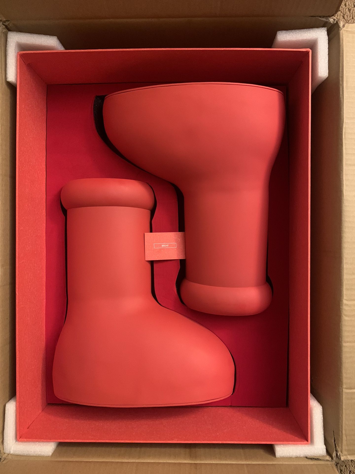 2023 Size Sz Men 11 MSCHF Big Red Boots Astro Boy BRB Rubber MSCHF010 New Box Receipt