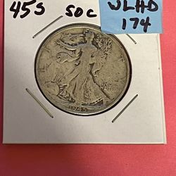 1945-S Walking Liberty Half Dollar