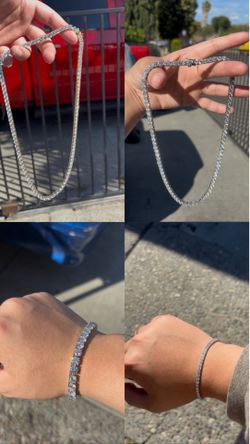 MOissanite tennis chain