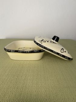 Vintage CWC Italian Ceramic Dish with Lid