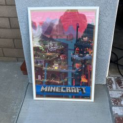 Minecraft Framed Poster 25x37