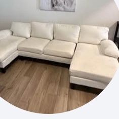 Ashley Furniture : Very Clean Beige Polyester Sofa $350 Or OBO