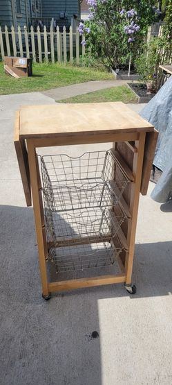 Rolling Kitchen Cart Organizer (Missing Drawer)
