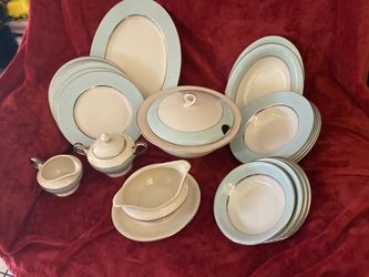 China With Sliver Trim