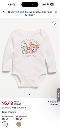 Disney Bambi Baby Long-Sleeve Bodysuit