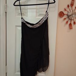 Adorned Off Shoulder(one Side) Dress