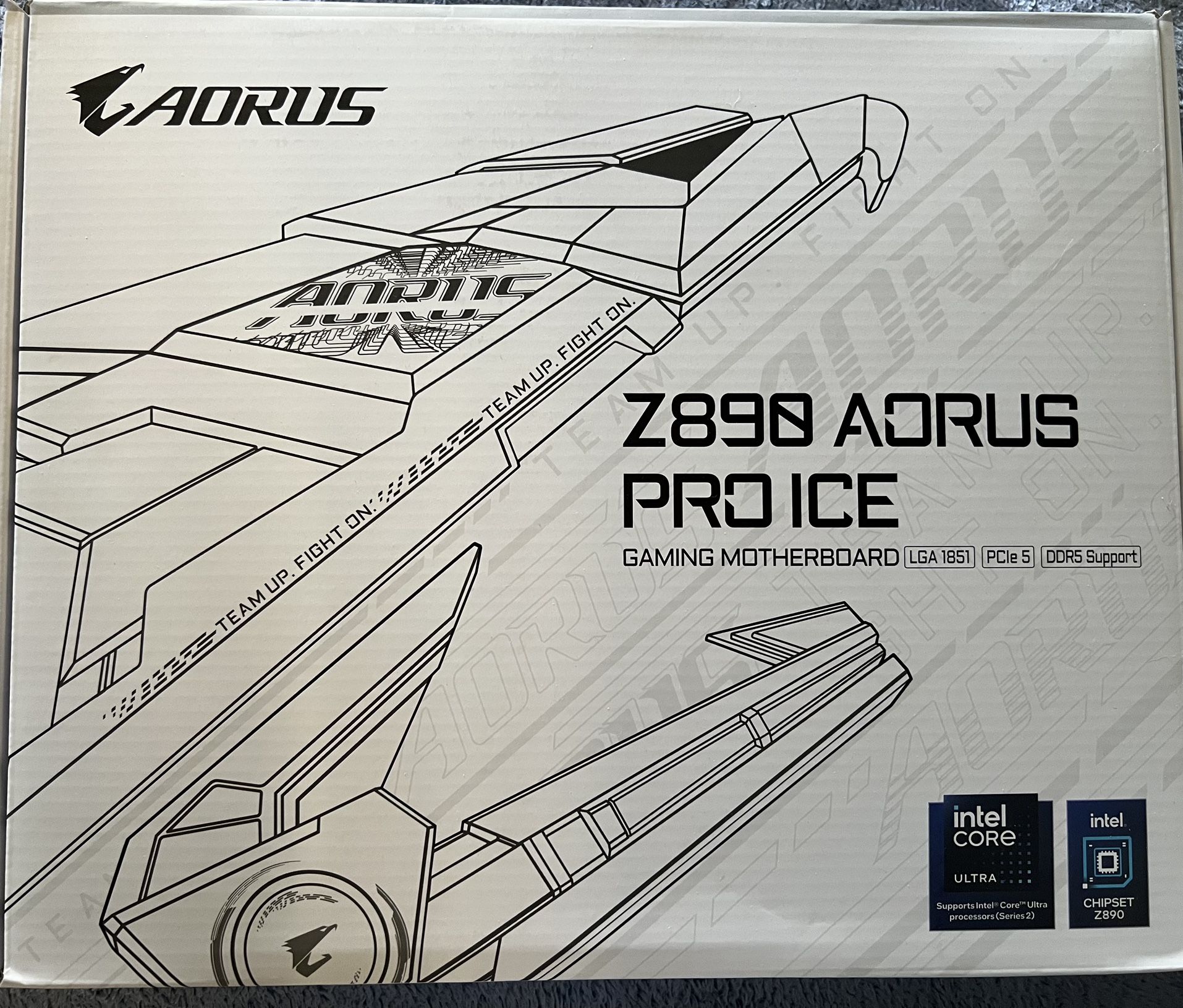 Z890 Aorus Pro Ice Gaming Motherboard. (intel)