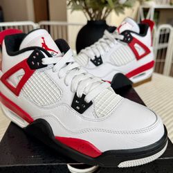 Size 6Y (7.5 Women) Nike Air Jordan 4 Retro “Red Cement” GS - 408452 161 - NEW!