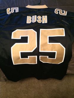 Reebok Authentic New Orleans Saints Reggie Bush 25 jersey