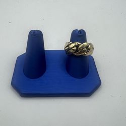 10k Cuban link gold ring
