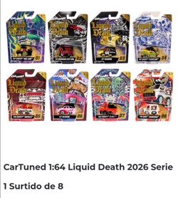 CarTuned Liquid Death 1:64 Die-Cast Cars Set of 8