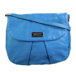 Marc by Marc Jacobs Marchive Messenger Shoulder Crossbody Blue Leather Bag.