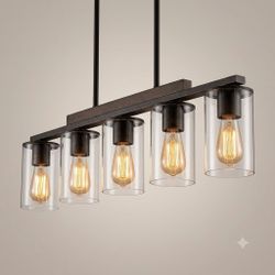 Farmhouse 5-Light Dining Room Chandelier