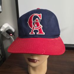 Vintage California Angels Big Logo Snapback Hat , YA Youngan Made In Korea