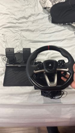 PlayStation steering wheel and pedals