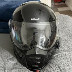 Biltwell Lane Splitter Helmet With Cardo Packtalk Edge