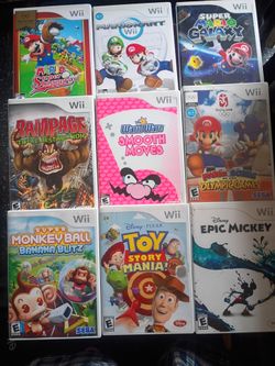 Wii lot games all for $145. selling together