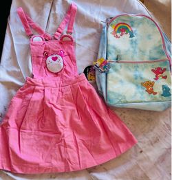 80s Care Bears Dress w Backpack Bundle Halloween Party cosplay