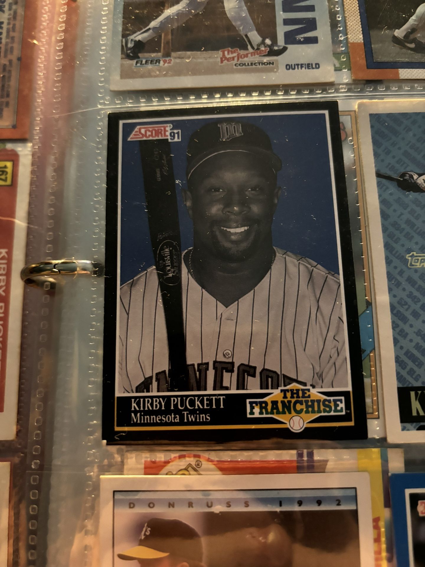 Score91 Kirby Puckett “The Franchise” Baseball card Score card #855
