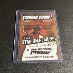 Vivid 1/1 Kyson Witherspoon