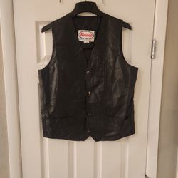 Vintage Womens Leather Vest XL