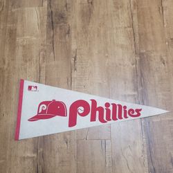 Vtg 1970s Philadelphia Phillies Pennant MLB