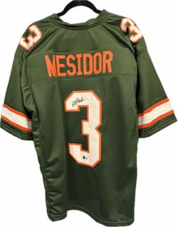 Ahkeem Messidor Signed Miami Hurricanes Custom Jersey