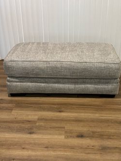 Large Gray Ottoman – Like New