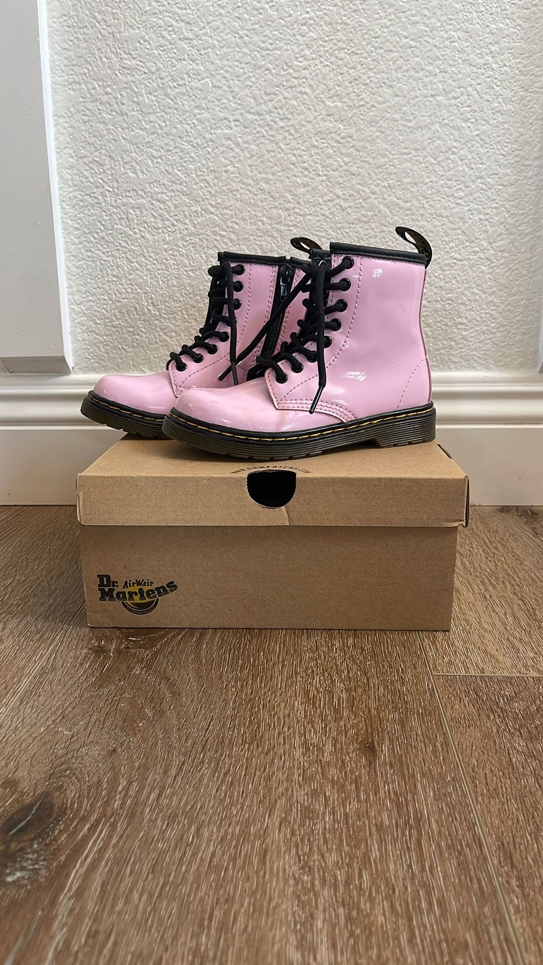Dr Martens Pink Boots US Size 11 Kids