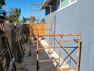 Rolling Steel Scaffold Tower-4x8 Base,  ~8' Working Height