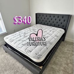 New Queen Bed Frames With Mattress