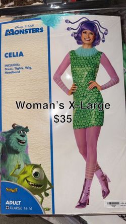 Disney Pixar Monsters Inc Celia Costume Women's XL