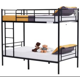 Twin Over Twin Steel Bunk Beds Frame