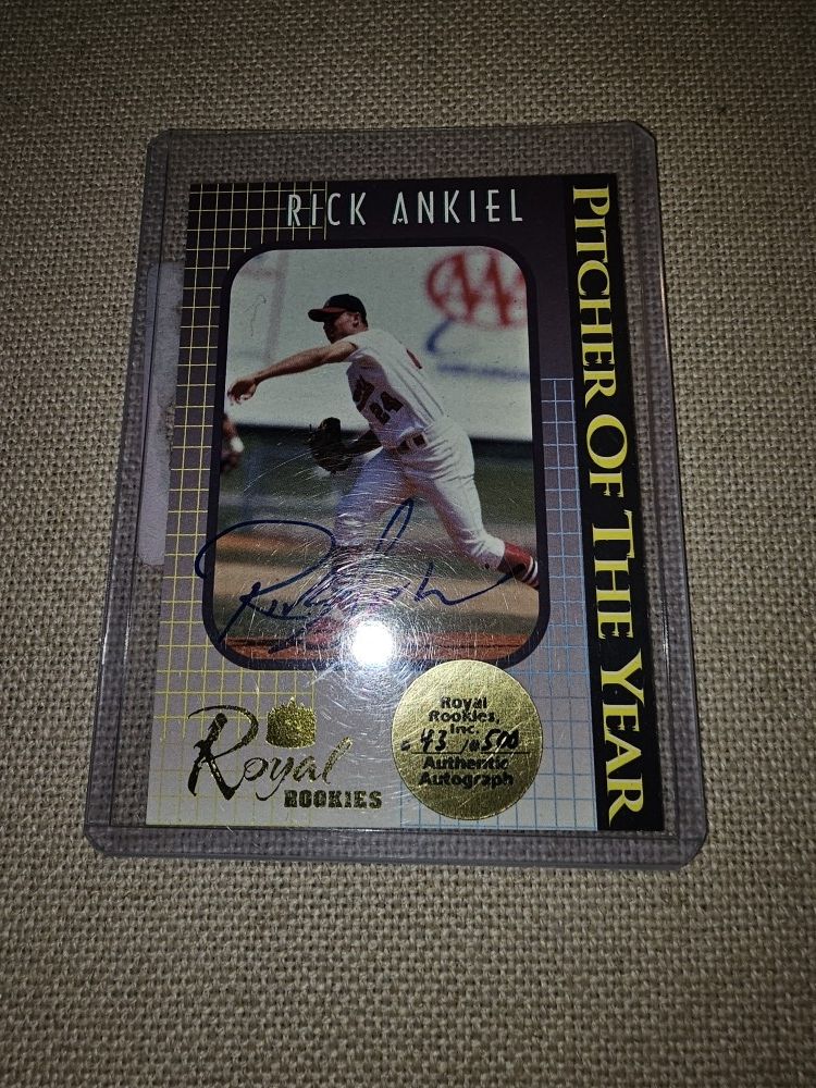 Rick Ankiel Rookie Card Signed And Limited