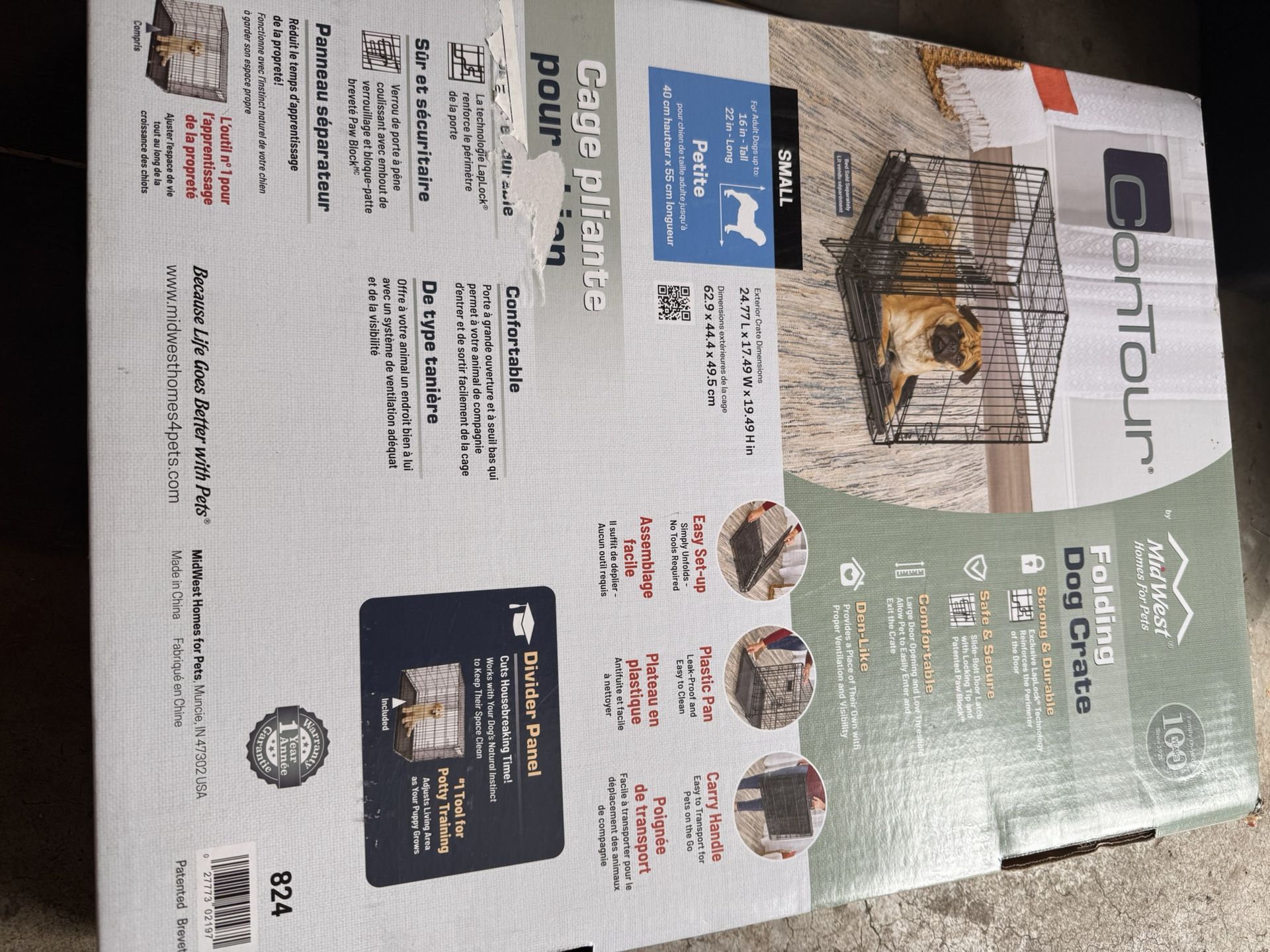 MidWest Contour Pet Crate - Small