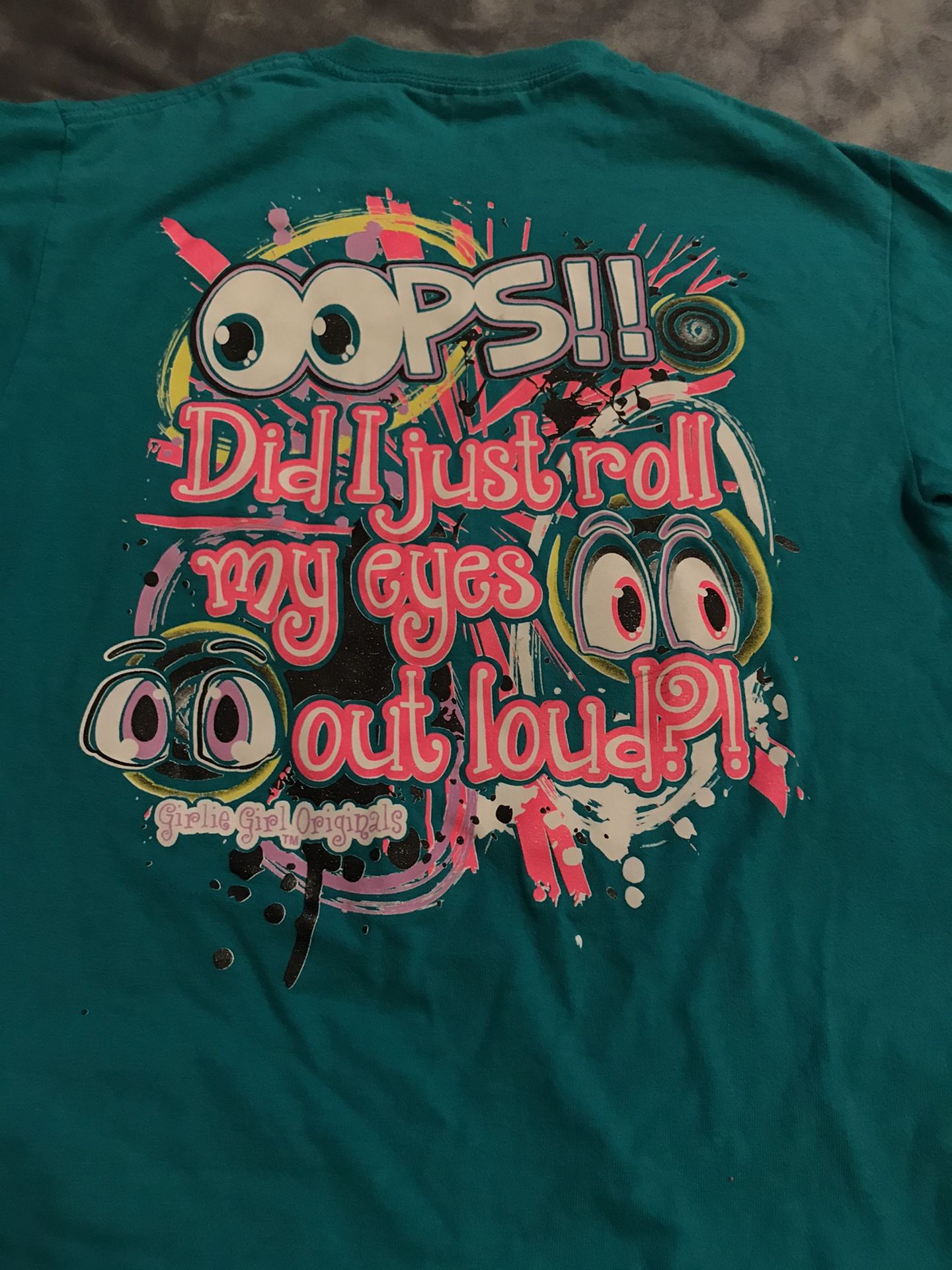 Gildan ladies girly girl original did I just roll my eyes Tshirt small